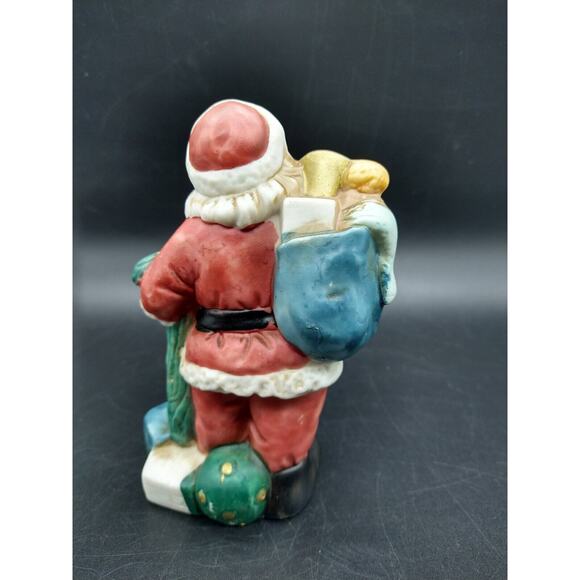 Vintage Midwest Imports Santa Figurine Hand-Painted Ceramic 4.5" Christmas Decor - Picture 5 of 5